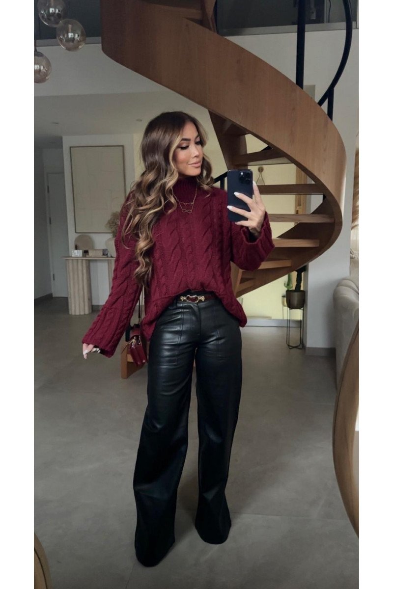 PANTALON SIMILI SK282431 QUALITE ++ NOIR