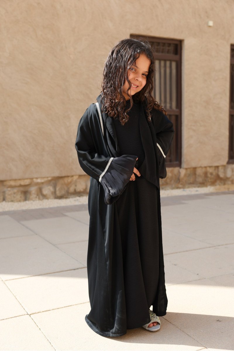 ABAYA SET SYNEM KIDS NOIR