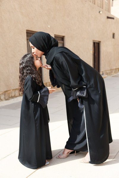 ABAYA SET SYNEM KIDS NOIR