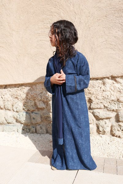 ABAYA SET STRASSYA KIDS NAVY BLUE