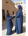 ABAYA SET STRASSYA KIDS NAVY BLUE