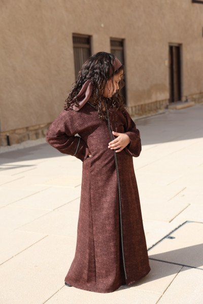 ABAYA SET STRASSYA KIDS CHOCOLAT