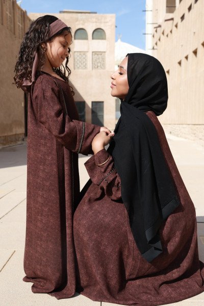 ABAYA SET STRASSYA KIDS CHOCOLAT