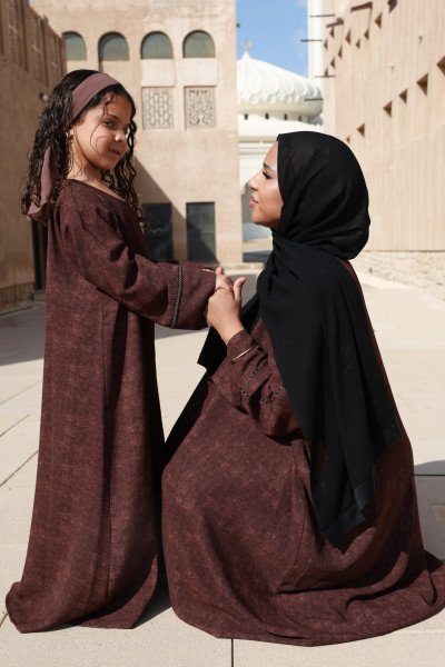 ABAYA SET STRASSYA KIDS CHOCOLAT
