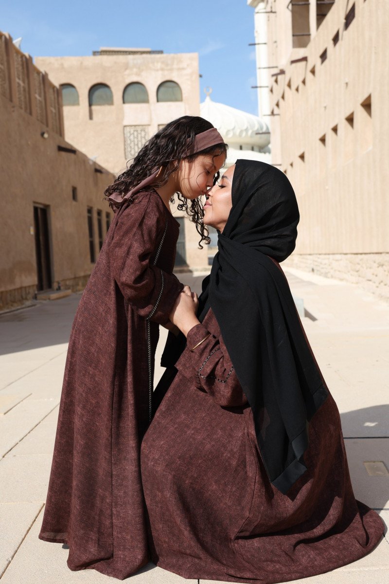 ABAYA SET STRASSYA KIDS CHOCOLAT