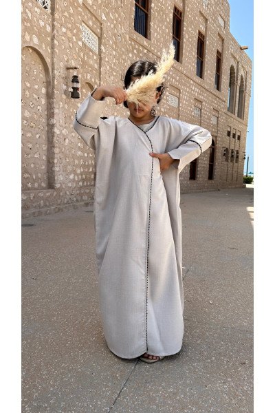 ABAYA KIMONO CLASSY MODDA - KIDS BEIGE