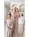 ABAYA SET BEAUTY BEIGE KIDS