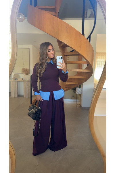 PANTALON MYB 18195 PRUNE